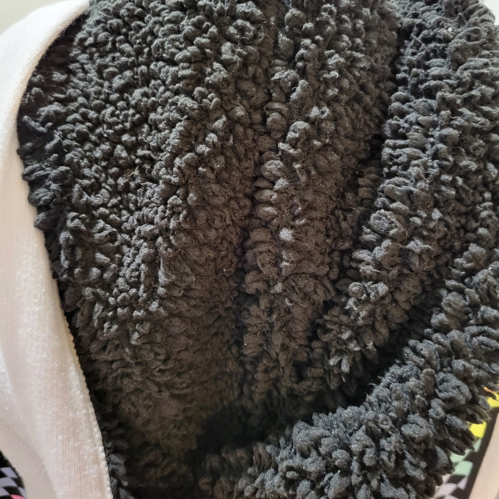 RARE VS PINK SHERPA LINED CHECKER HOODIE - Picture 7 of 10